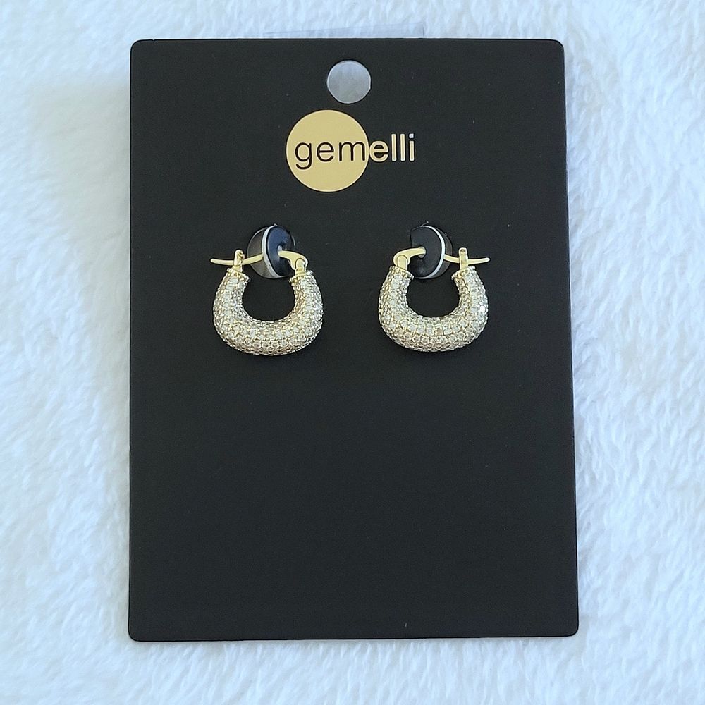 Gemelli👭 Chunky Gold💛 "Macie" Hoop Earrings - NWT